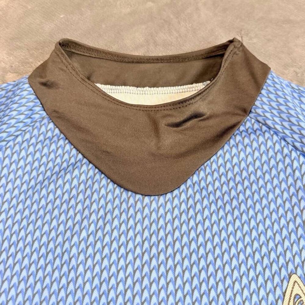 Rubies Sz M Star Trek Spock Blue Shirt Made in USA Classic Cosplay Costume - Picture 13 of 14